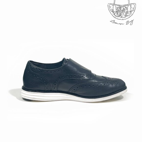 Cole Haan / Original Grand Monk Strap Oxford Sneaker / Black Color / Size 6.5 - Picture 7 of 8